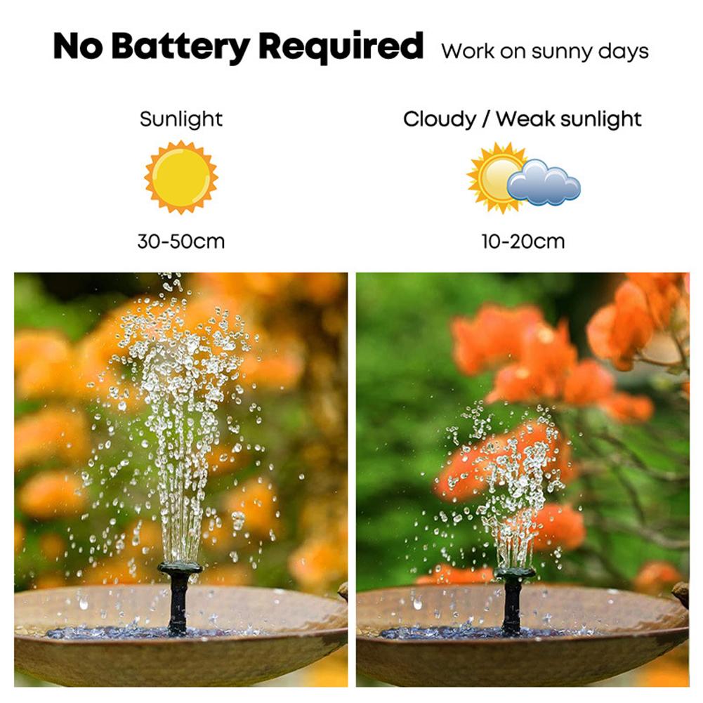Outdoor Solar Fountain With 6  - đánh giá và giá Solar Pool Pump Kit