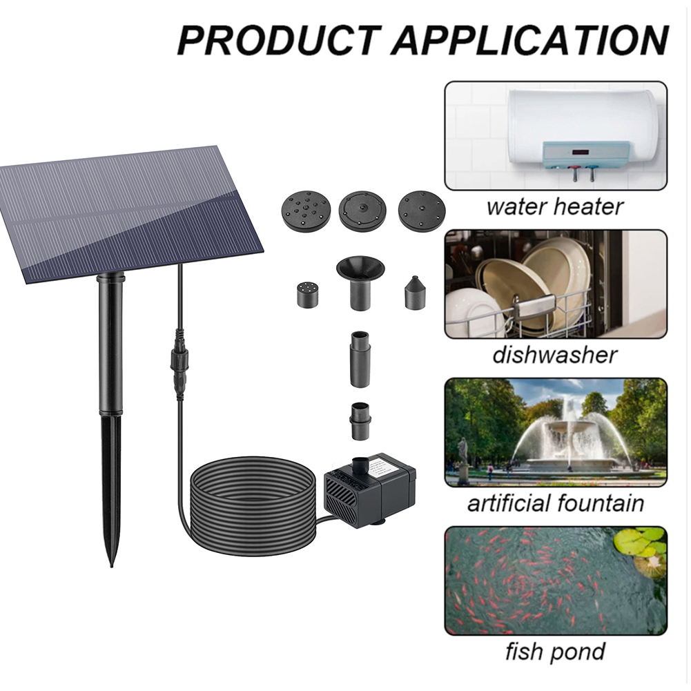 5W 1.5V Fountain Panel Pump wi - đánh giá và giá Solar Pool Pump Kit