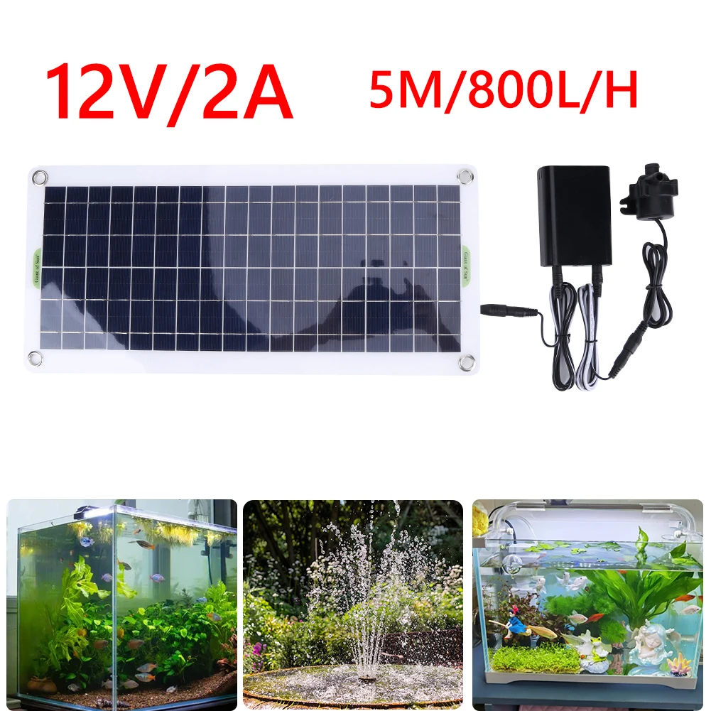 30W 800L/H DC 18V Low Noise Br - đánh giá và giá Solar Pool Pump Kit