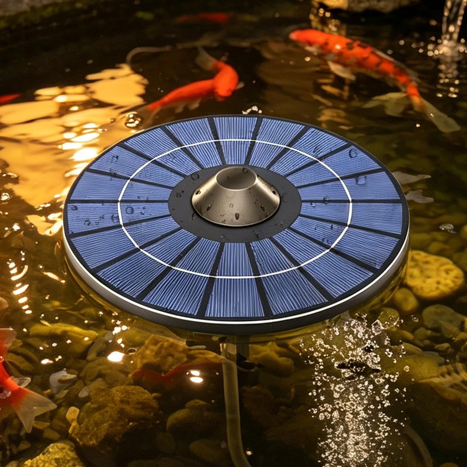 Solar-powered pond aerator pum - đánh giá và giá Solar Pool Pump Kit