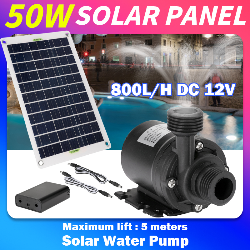 50W 12V Tiếng Ồn Thấp Không Ch - đánh giá và giá Solar Pool Pump Kit