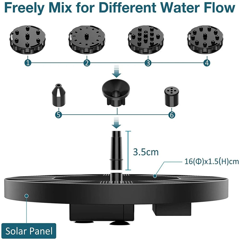 13cm Floating Solar Panel Sola - đánh giá và giá Solar Pool Pump Kit